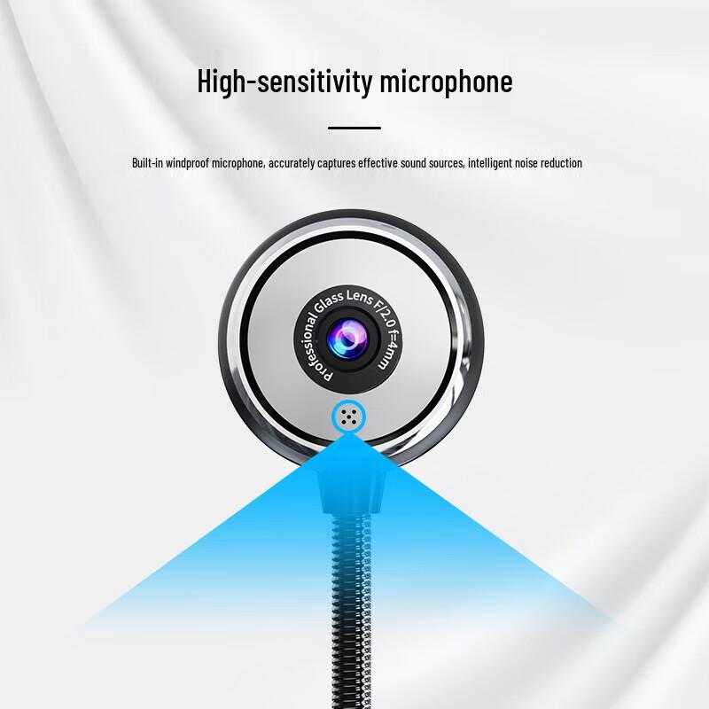 Zhenwu 4K HD USB Webcam with Microphone