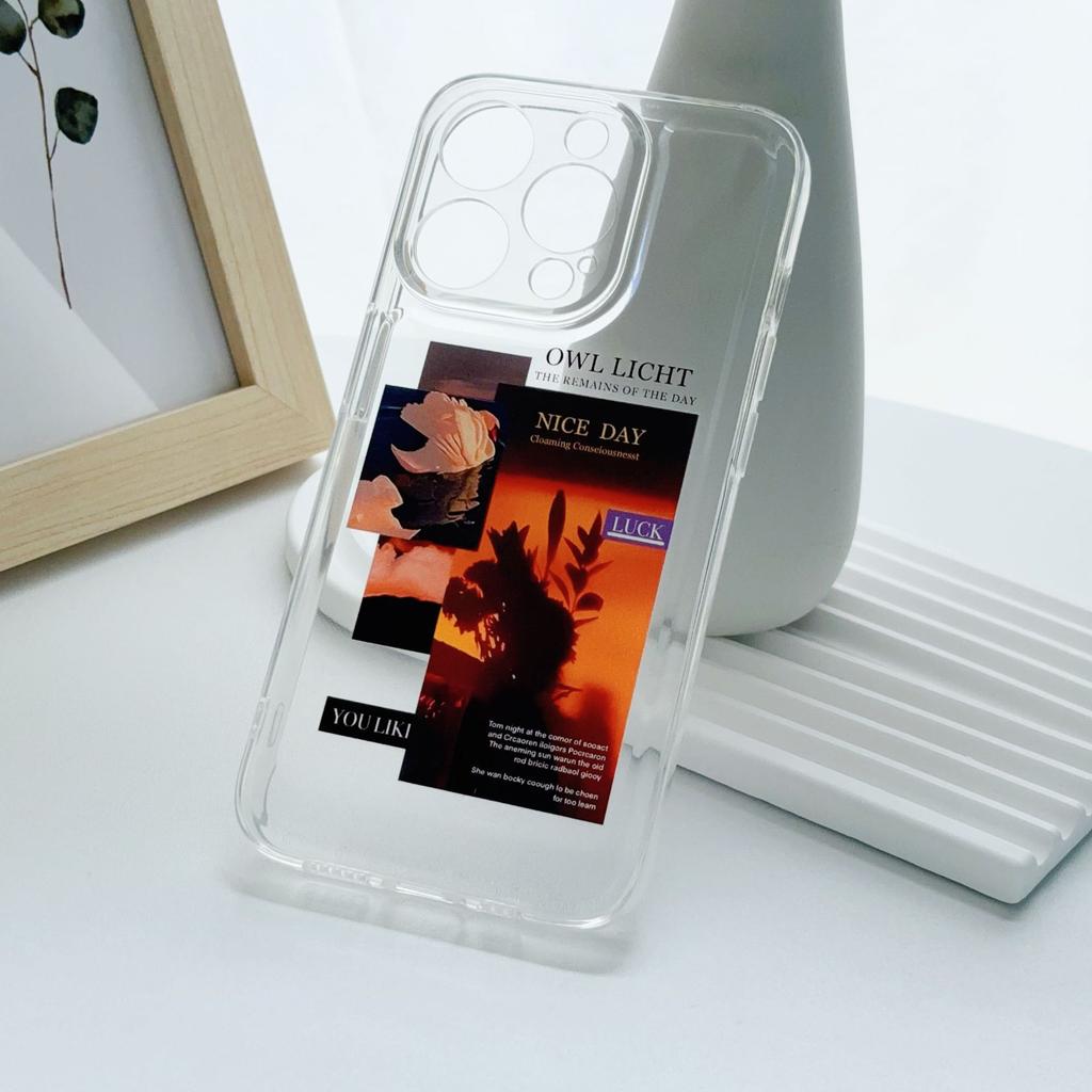 Illustration Sunset Suitable for IPhone11 Protective Case 12 Cool Wind 13 Full Coverage 14 Apple 15 Promax Mobile Phone Case