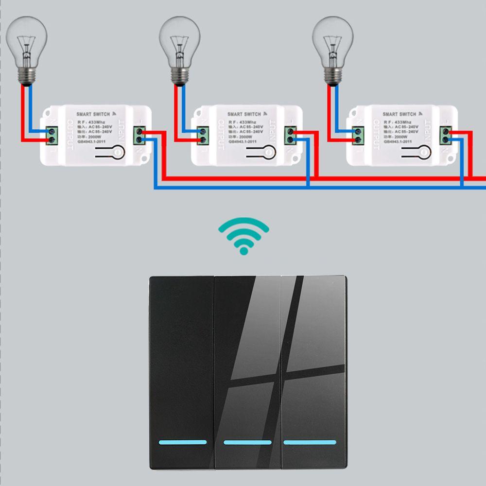 Convenient Wireless 2 Way Rocker Switch Remote Transmitter Push Button Switch Remote Control Switch