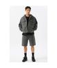 Customellow Gray Cotton Dyed Hood Jacket_Cwuam25383Gyd