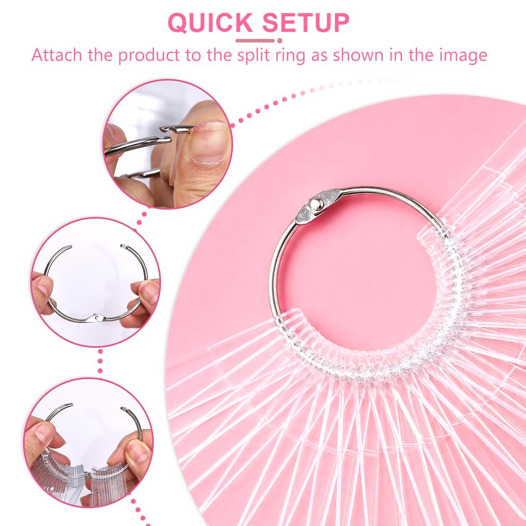 Manicure Practice Nail Polish Color Card Color Plate 50 Pieces Nail Polish Color Display Board Manicure