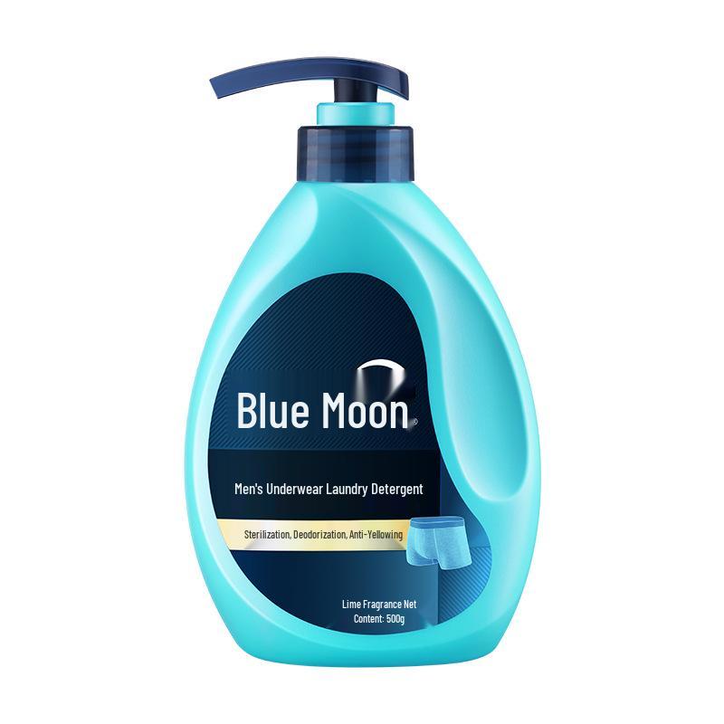Blue Moon Antibacterial Men's Underwear Detergent - Sterilizes, Deodorizes, Eliminates Sweat Stains - Perfect for Home & Travel.
