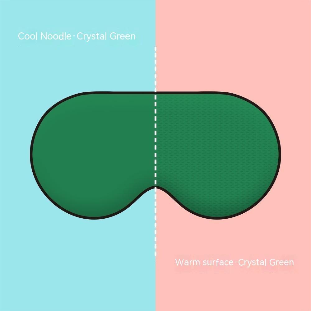 Máscara para os olhos de dupla finalidade quente e fresca, sombreamento e ventilação de seda gelada Máscara para os olhos para dormir