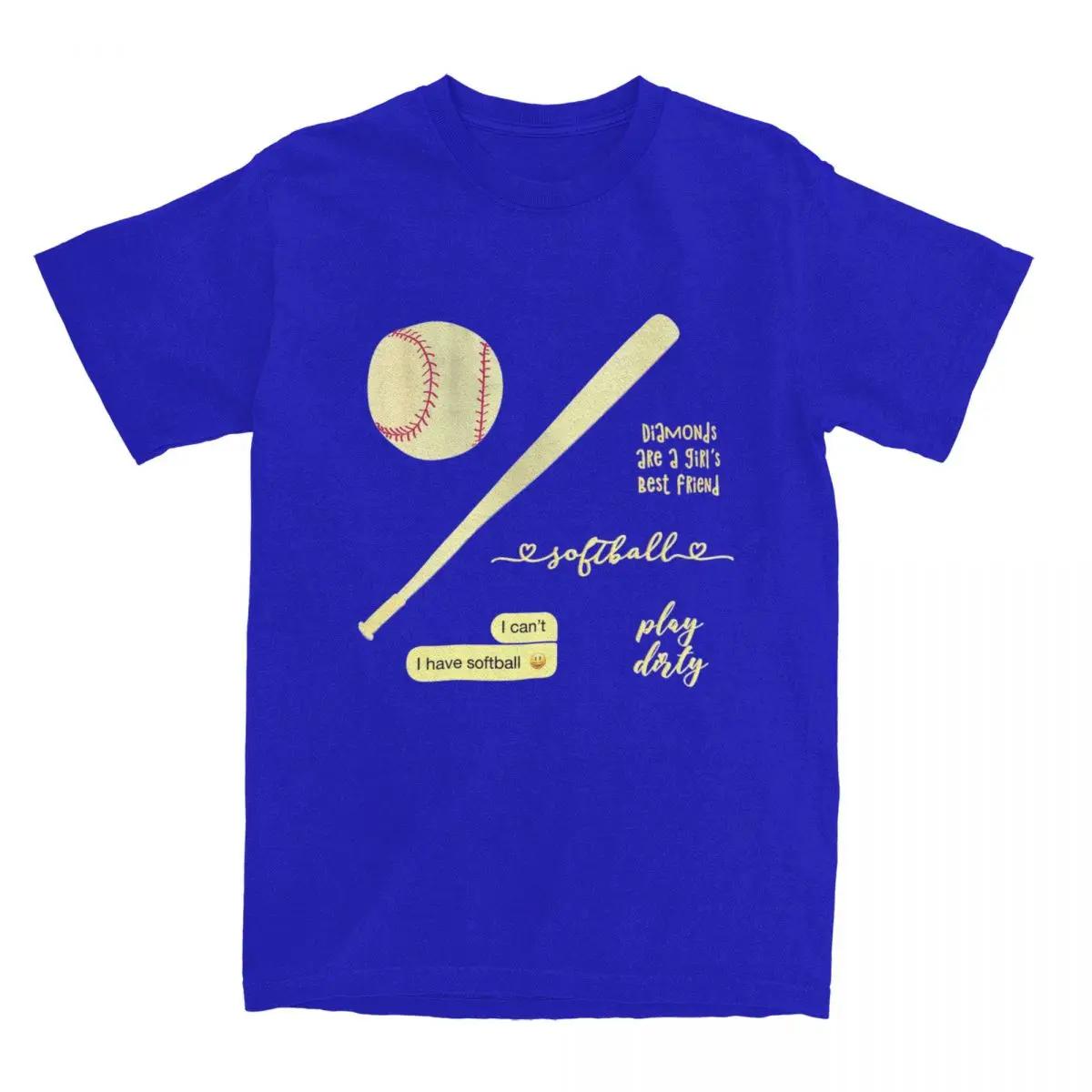 

Softball Love T Shirts Merchandise for Men Women Vintage Softball Sport Player Tees Short Sleeve Clothes Original XXXXXL синий