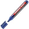 Marqueur - EDDING - 330 - Corps plastique - Pointe biseautée - Bleu opaque