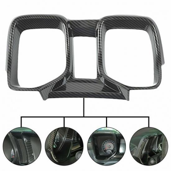 Dashboard trument Cover Trim Bezels for Chevy Camaro 2010-2015 Carbon Fiber