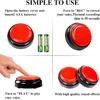 Recording Button,Voice Recorder Button 30 Second,Talking Buttons,Record Sound Button for Gift Education,Easy Button,Funny Office Gift,Includes 2*AAA