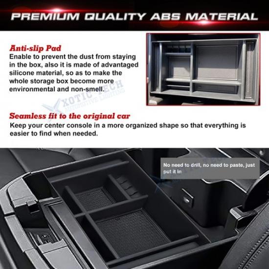 Car Box Center Console Organizer Ert Tray For Chevy Silverado/GMC Sierra 1500