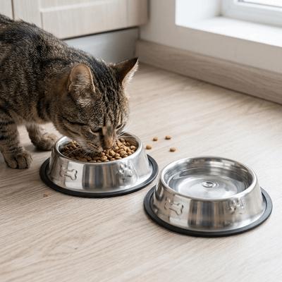 Rustproof Dog Feeder Anti-tip Pet Drinking Bowl Smooth Surface Pet Bowl  Daily Feeding