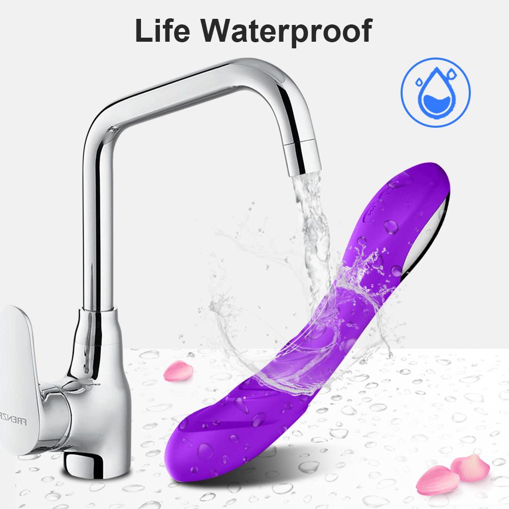 POMFW G-Spot Dildo Vibrator For Kvinner Klitoris Stimulator Myk Silikon Realistiske Vibratorer Sexy Leker Kvinne