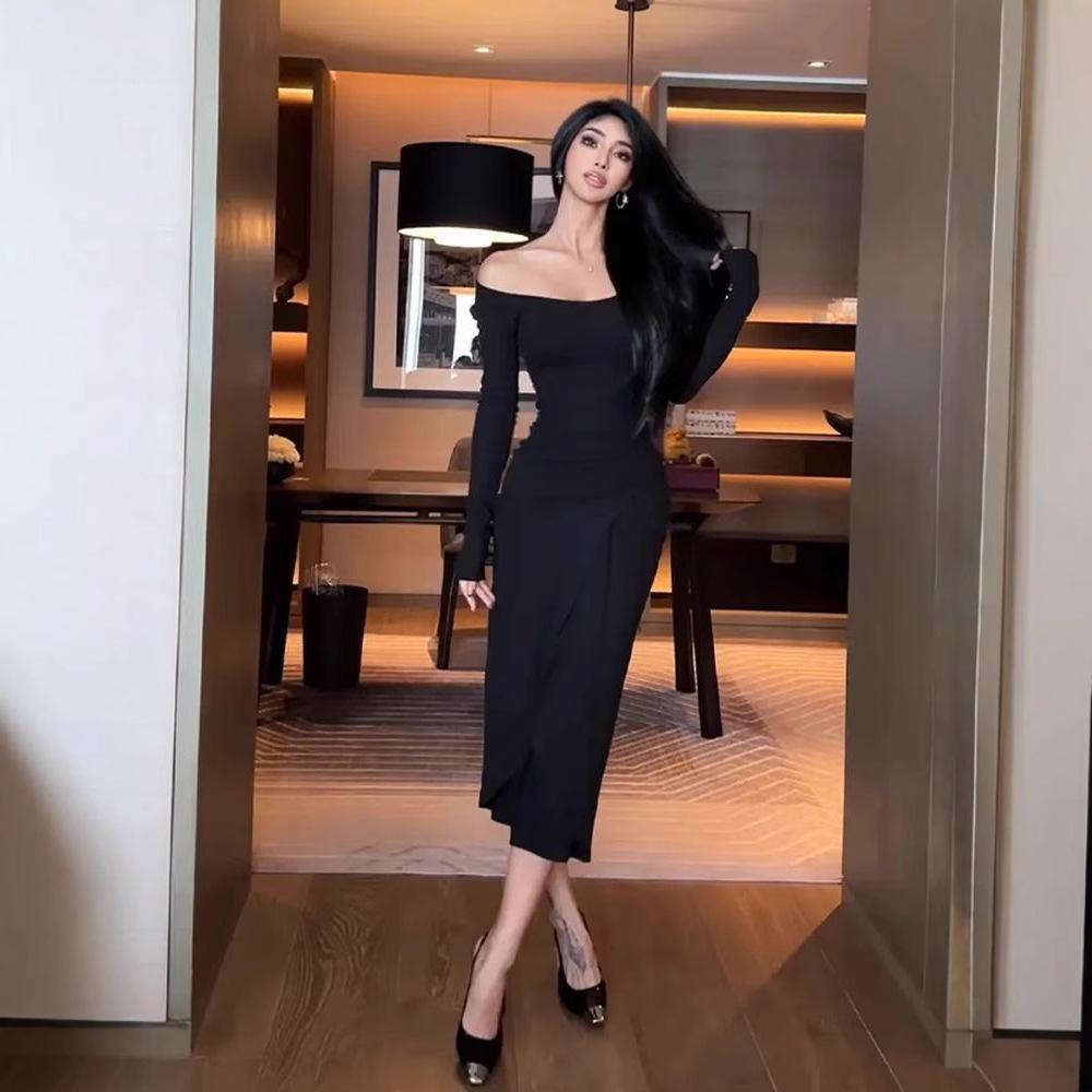 Flesh Tone Lace-Up Bodycon Midi Dress with Slimming Waist