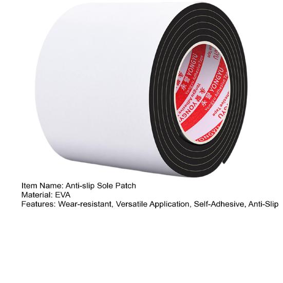 Sole Bottom Protector 6.6 Ft Self-Adhesive Textured Sole Grips Anti-Slip Sole Patch Prevent Wear