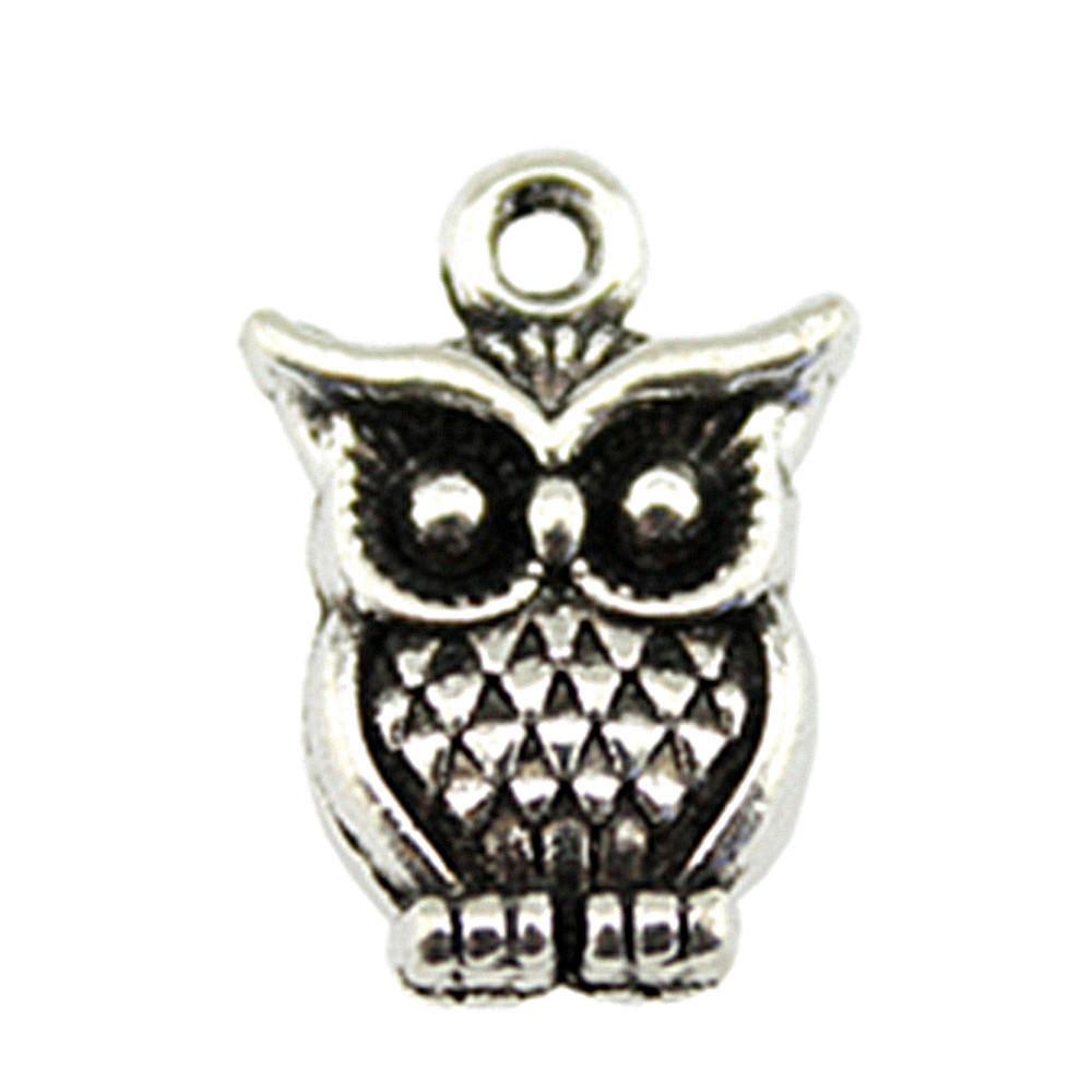 Owl Charms Mini Antique Alloy Pendants For Animal Themed Jewelry Making
