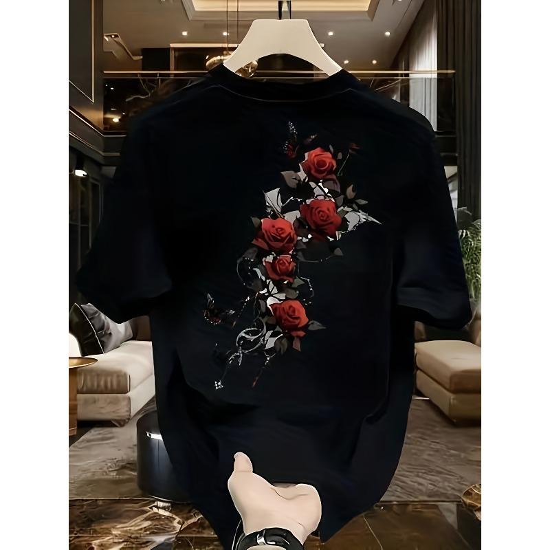 

European Size Women S Casual Short-Sleeved Tshirt, Comfortable Round Neck, Soft and Cute T-Shirt Top, Printed with Fashionable Patterns 4XL білий