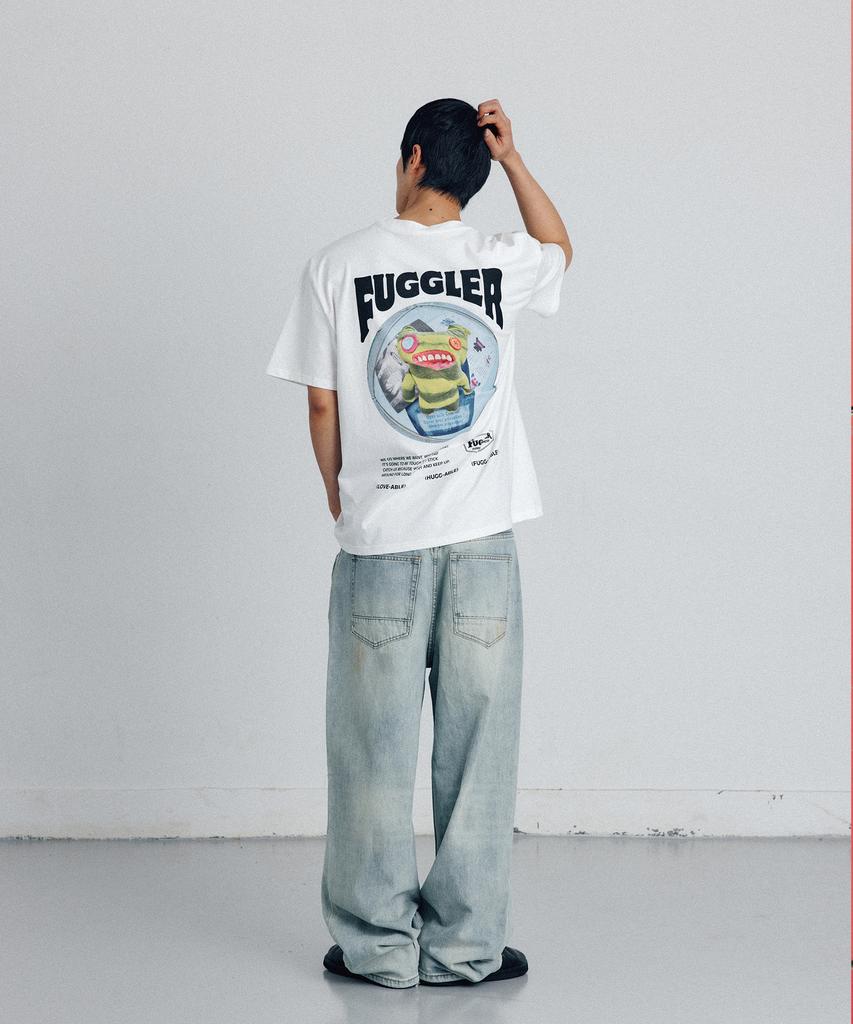 Peogeulleo Monster Graphic T-Shirt (White)