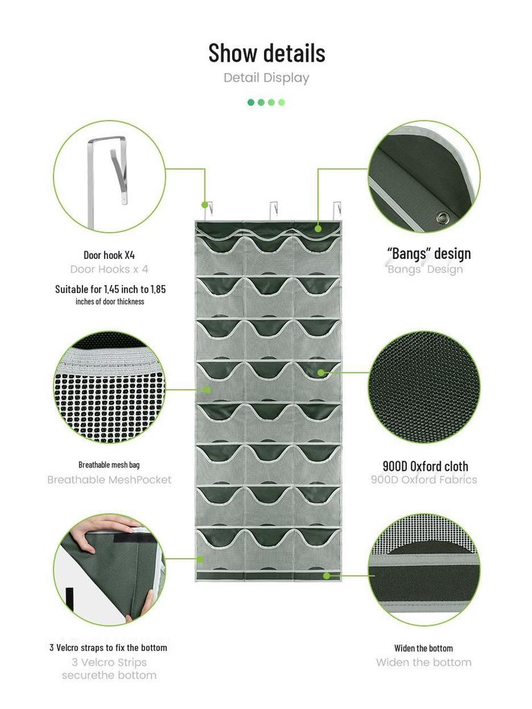 Wall-Mounted 24-Pocket Transparent Hanging Organizer for Baseball Hats