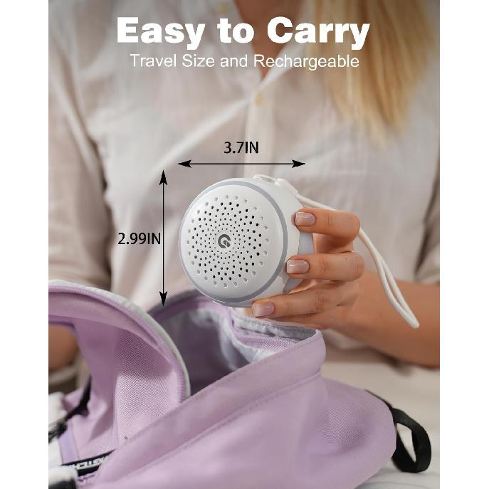 White Noise Sound Machine with 27 Soothing Sounds,Sleep Sound Timer and Memory Function - Portable Sound Machine for Baby and Adult at