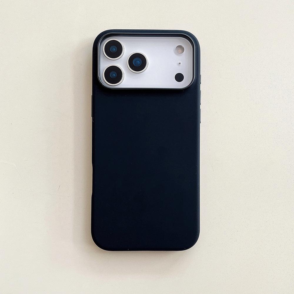 Two-Color Liquid Silicone Case for iPhone 17 Pro Max - Anti-Fall, Compatible with iPhone 14/15/16