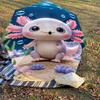 1PC Axolotl Ocean Umbrella-8-Rib Reinforced Portable Folding Travel Suitable for All Seasons Outdoor Daily Use  -J0353