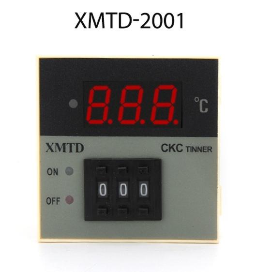 XMTD-2001 PID Digital Display Temperature Controller 0-399℃ 0-999℃ K E PT100 Thermocouple 220AC 75*75mm Thermostat 220V 110V