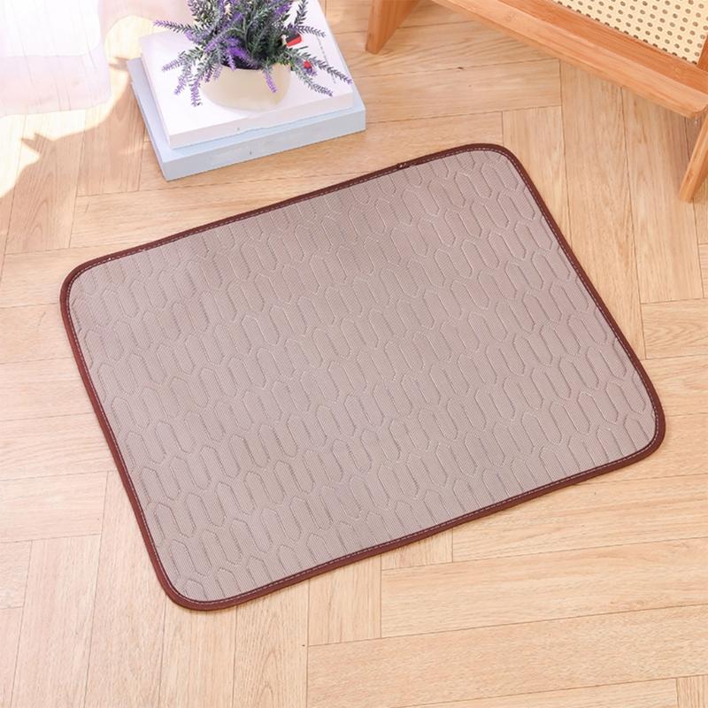 Latex Backed Dog Pad with Warm Season Comfort, Soft Indoor Layer Finish, Stable 55 x 70 cm Summer Size for Homes