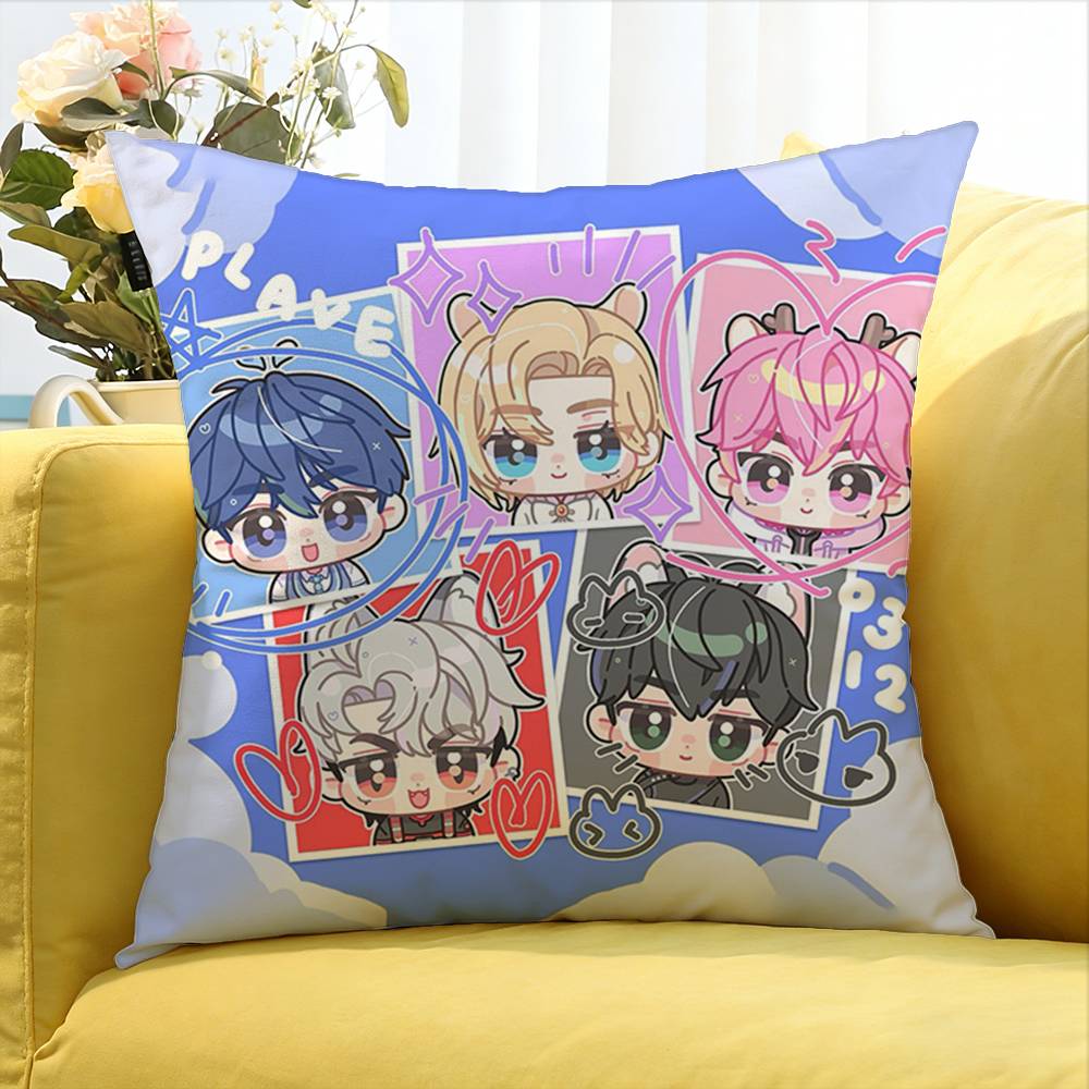 Kawaii Kpop Style P-Plave Caligo Pt Various Sizes Square Pillow Case For Car Home Bedchamber Decor