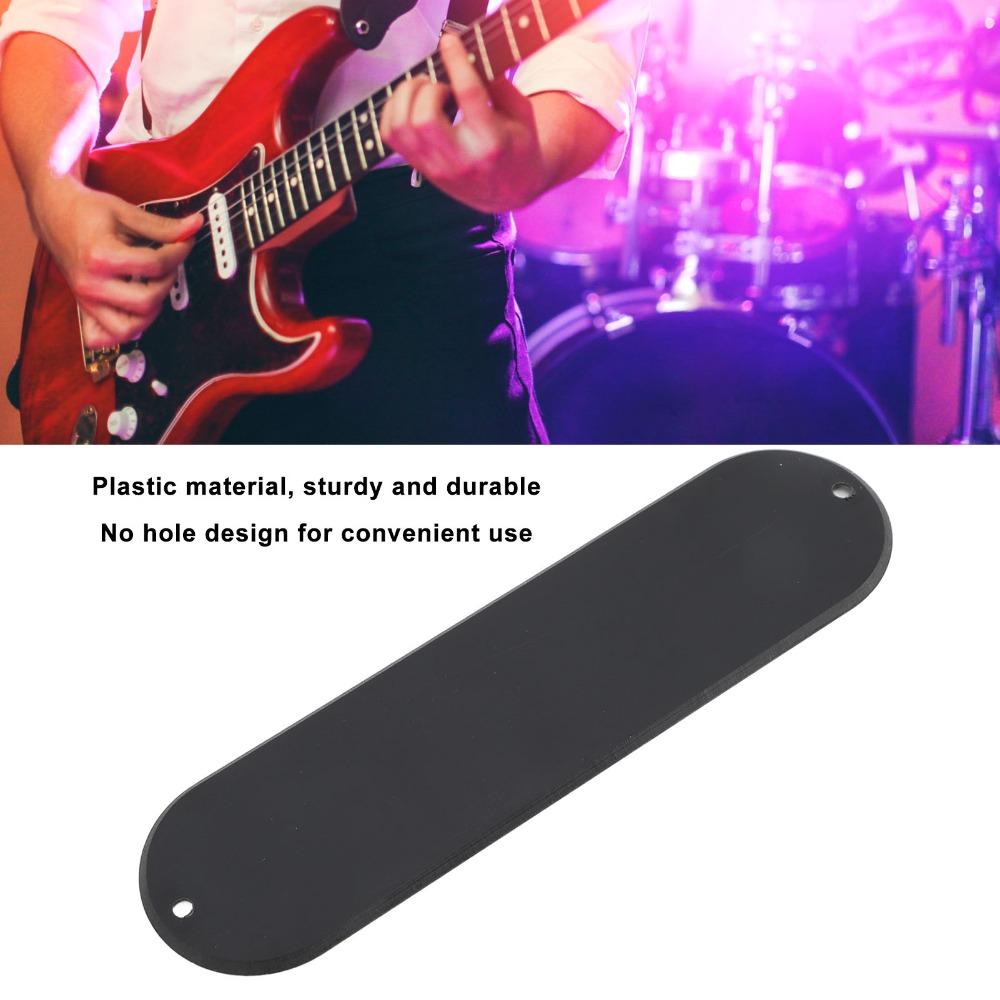 2PCS 2 Hole Style Blank Back Plate Polymer material Material Instrument Accessories  Electric Guitar