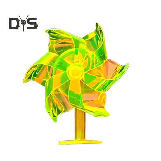 

Ветряные мельницы Модель украшения автомобиля Светодиодная центральная консоль украшения для автомобилей Мотоциклы Красочные светящиеся колеса Аксессуары для салона автомобиля жёлтый