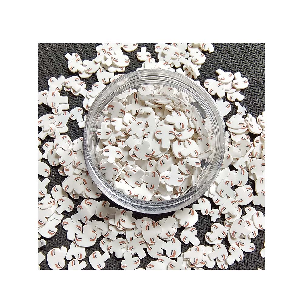 500g Mushroom Polymer Clay Sprinkle for Kids Diy Soft Clay for Craft Clay Nail Art Scrapbook Decoration DIY Slime Filler 500g