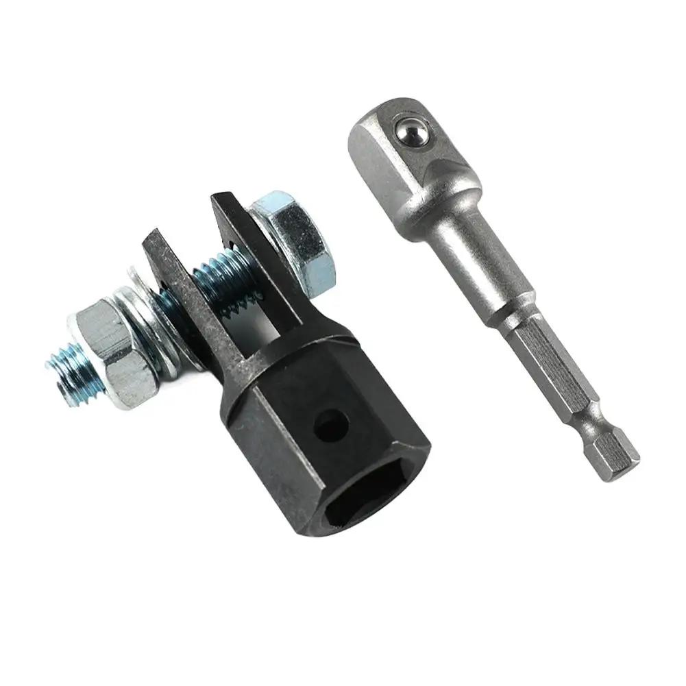 Vanadium Steel Scissor Jack Adapter Impact Wrench Tool Universal Fit for Shear Jacks Tire Iron Socket Drill Bit 1/2 Inch U7L2