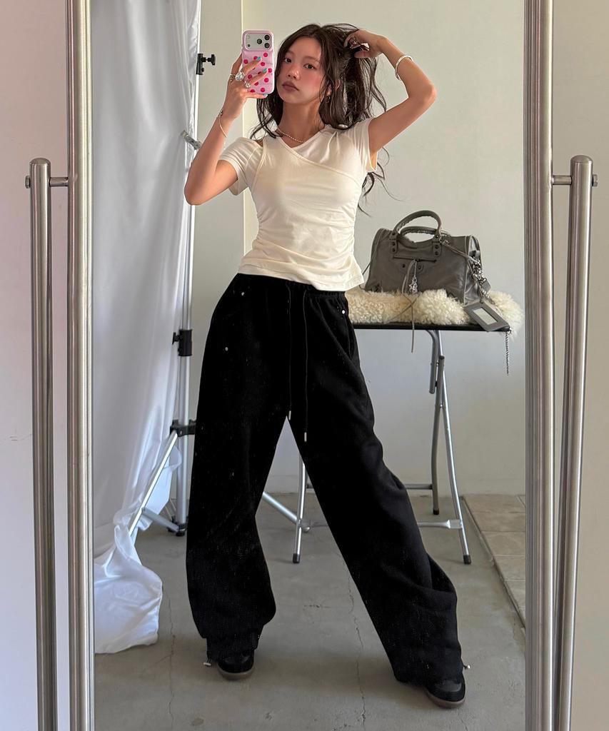 MIXXO Curved Elastic Waist Pants_Miwtmg36Ss Miwtmg50Qb Miwtmg80Qc (A Type)