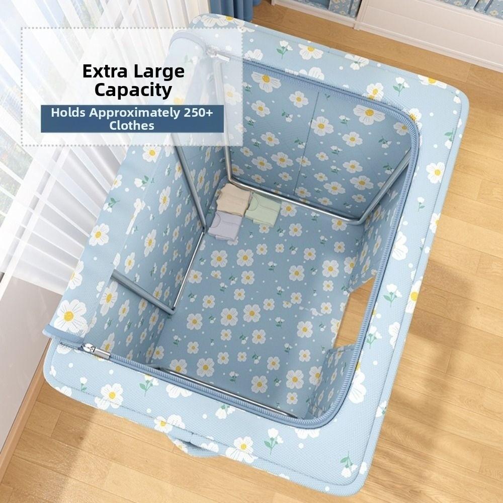 Large Capacity Oxford Fabric Storage Box Waterproof Wardrobe Organiser Sorting Box  Wardrobe