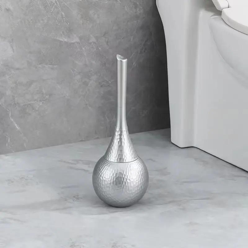 Luxury Retro Gold Toilet Brush Set Replaceable Nylon Soft Bristle Brush Long Handle For WC Bathroom Accessories Cleaning Tools