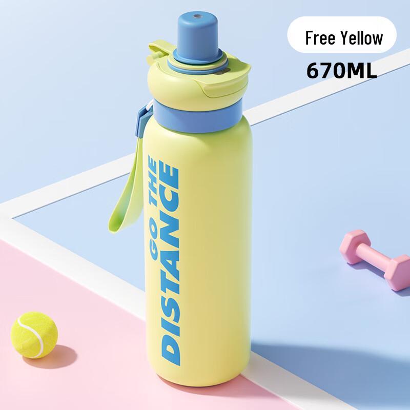

BabloV Portable Insulated Straw Water Bottle