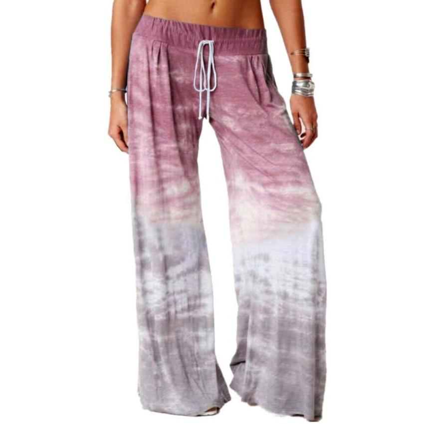 Buy Women Wide Leg Pants Tie Dye Baggy 