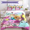 3pcs Custom Name Star Butterfly Bedding Set Duvet Cover Closure Includes 1 Duvet Cover & 2 Pillowcases, Soft and Comfortable for All Seasons.