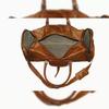 New Vintage Brown Goat Leather Gym Duffel Travel Luggage Genuine Men Bag Brown