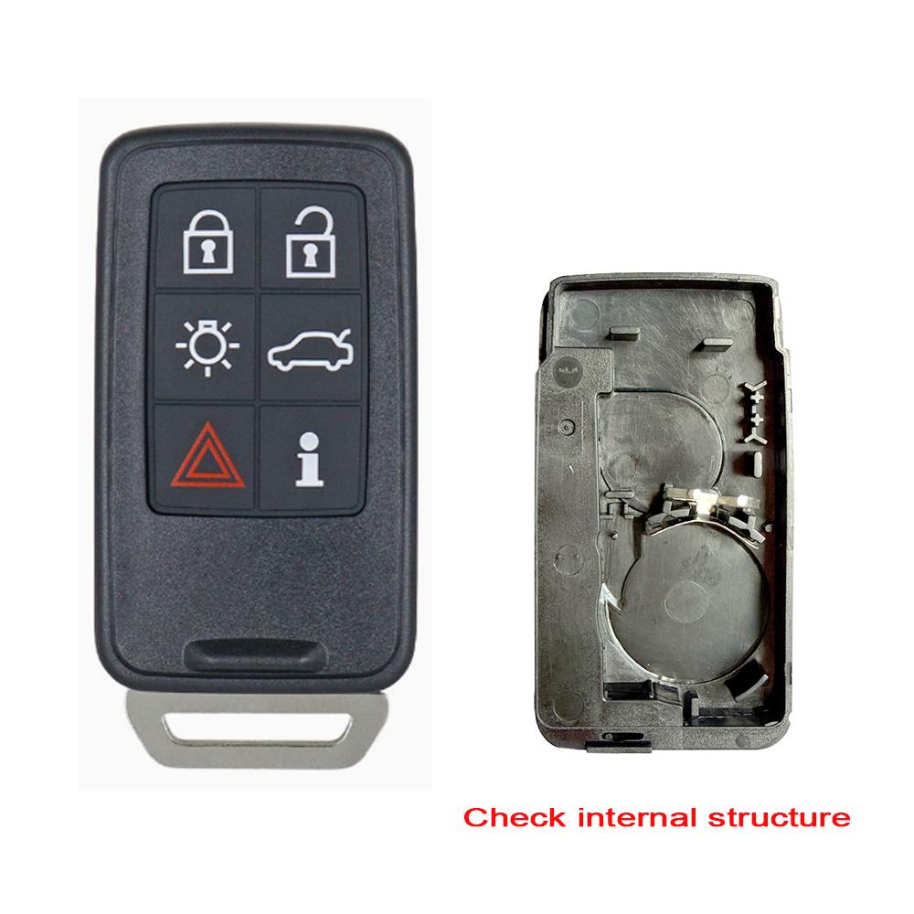 For Volvo 5/6 Buttons S60 V60 S70 V70 XC60 XC70 XC70 V50 Car Key Fob Case Shell Housing or Silicone Key Button Pad