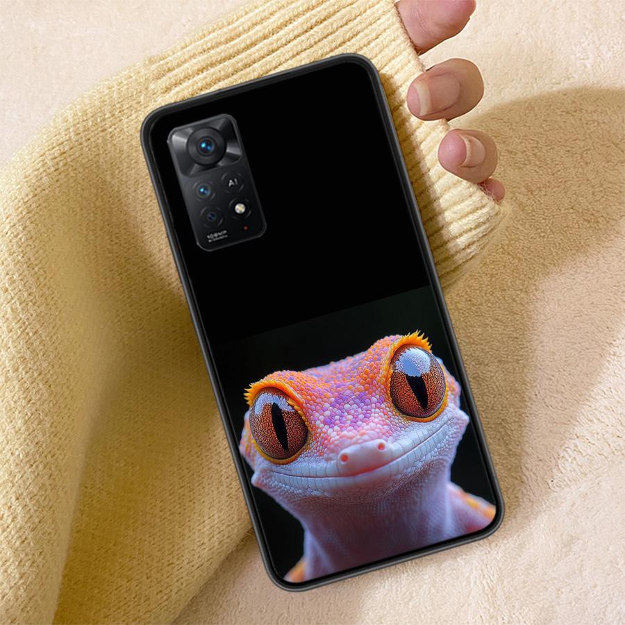 Lizards and Geckos Have Big Eyes Phone Case For Redmi 13C 14C Note 14 13 Pro Plus 12 12C 10A 10C 10 9A 9C 9T 9 8 8A K80 K70 Pro