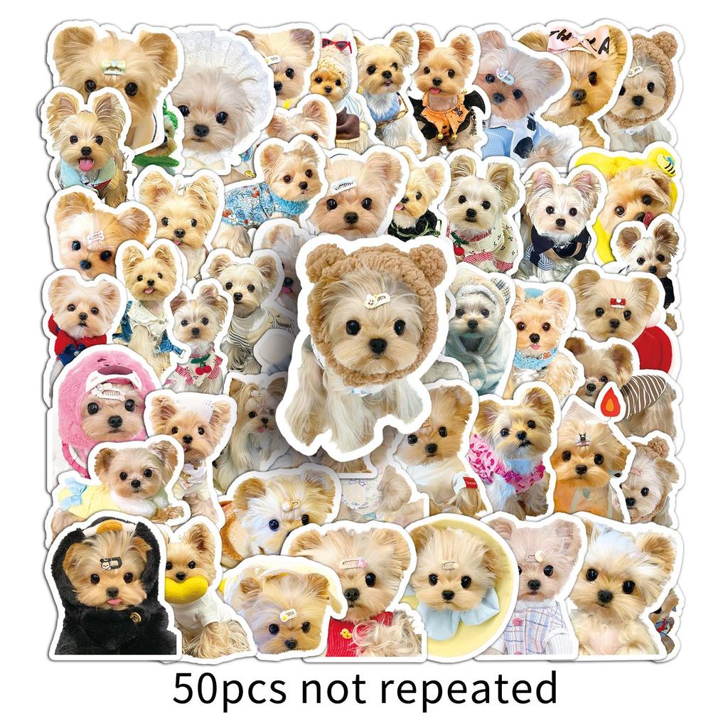 50 Yorkshire Graffiti Stickers Personalized Fresh Ins Style Dog Creative Decoration Mobile Phone Guka DIY Stickers