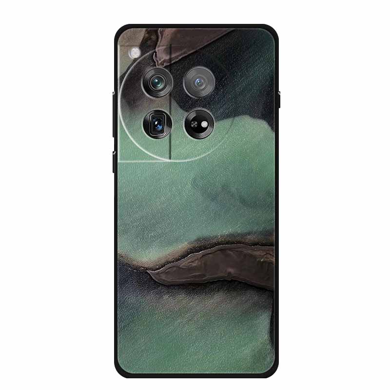 Marble Shell For OnePlus Ace 3 3 Pro Case Luxury Protector Soft Silicone Phone Cover for OnePlus 12R 12 R Colourful Black Fundas