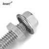410 Stainless Steel Hex Head Self-Drilling Screw with Washer
