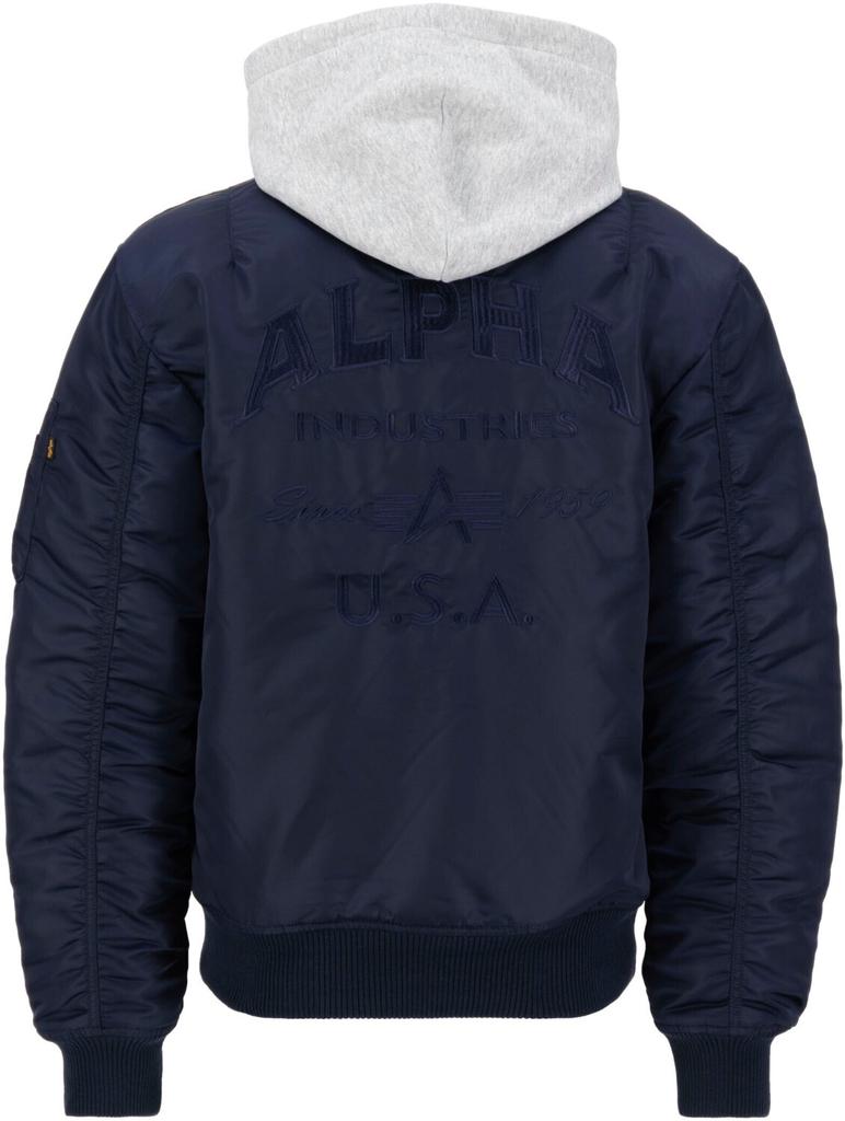 Winter Jacket Alpha Industries MA-1 ZH Back EMB (138105) Ultra Navy