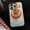 Three Dimensional Luminous Crystal Apple 16 Mobile Phone Case IPhone 15 Promax Suitable for 14 Magnetic Bracket