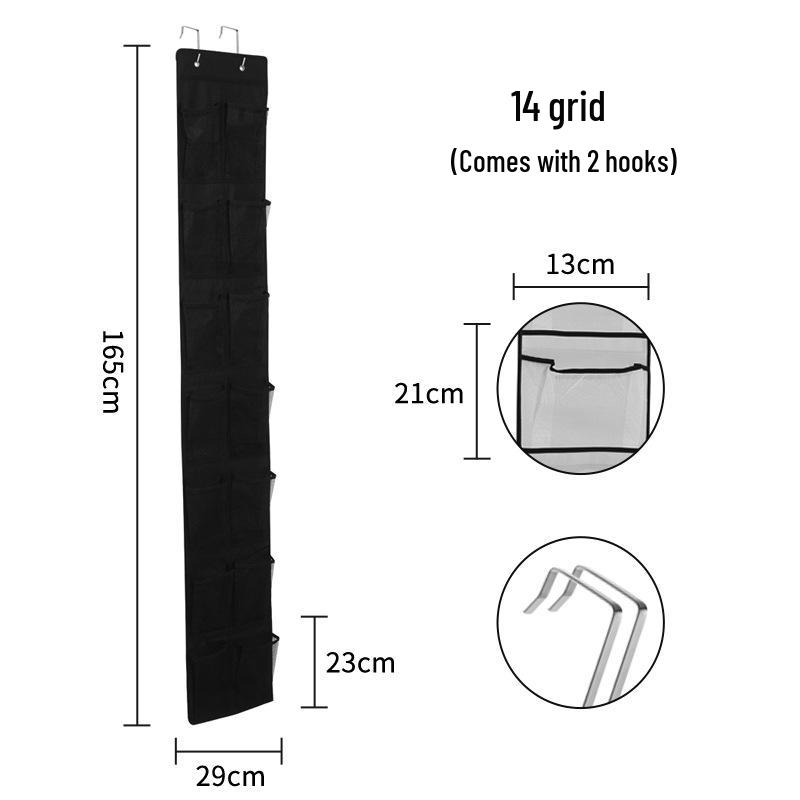 Kancalı 35 Bölmeli Kapı Üstü Ayakkabı Saklama Çantası