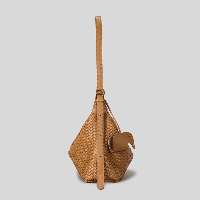 Borsa alla moda e semplice a spalla singola a tracolla Borsa sottospalla a mano Borsa pendolare intrecciata a mano