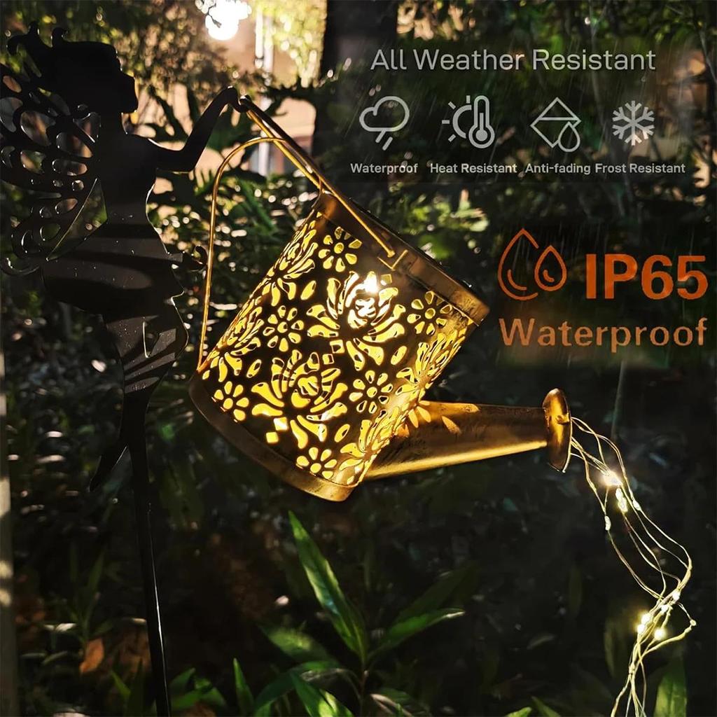 Solar Wrought Iron Lamp Pathway Plug String Walkway Light Led Lights Decoration Landscape Patio Night For-Garden Garden Lanscape