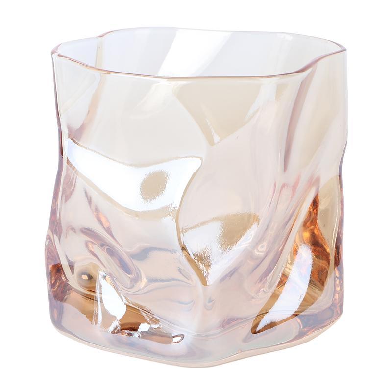 1 pcs. Creative glass cup of whisky in irregular shape