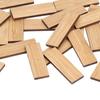 24pcs Dollhouse Floorboard Bamboo Rectangular Elegant Dollhouse Miniature Flooring Decoration Accessory