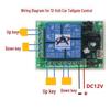 DC12V 4-Channel Remote Control Switch + Long-Range 4-Button Remote for Electric Gate Barrier/Circuit Breaker